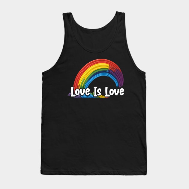 Prideful Skies LGBTQ gay pride Rainbow Colored Design Tank Top by star trek fanart and more